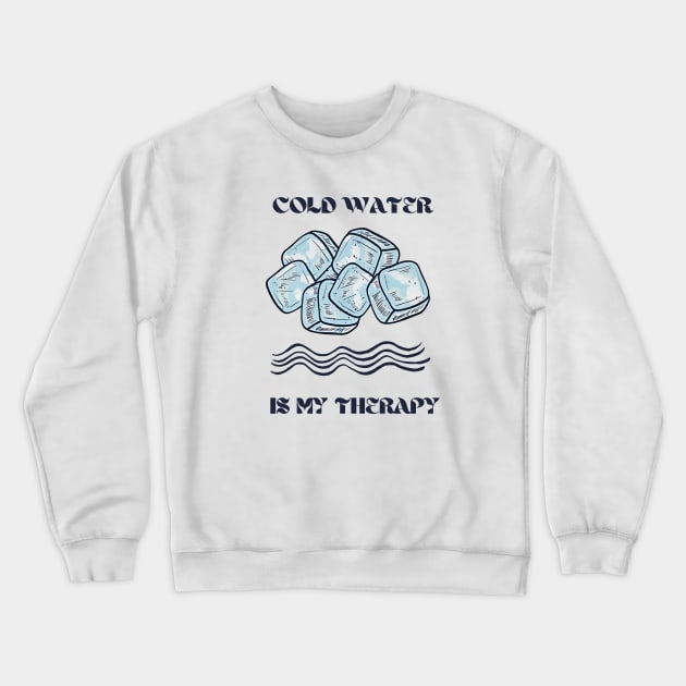 Cold Water Wim Hof Inspired, Iceman, Ice Baths Crewneck Sweatshirt by Ac Vai